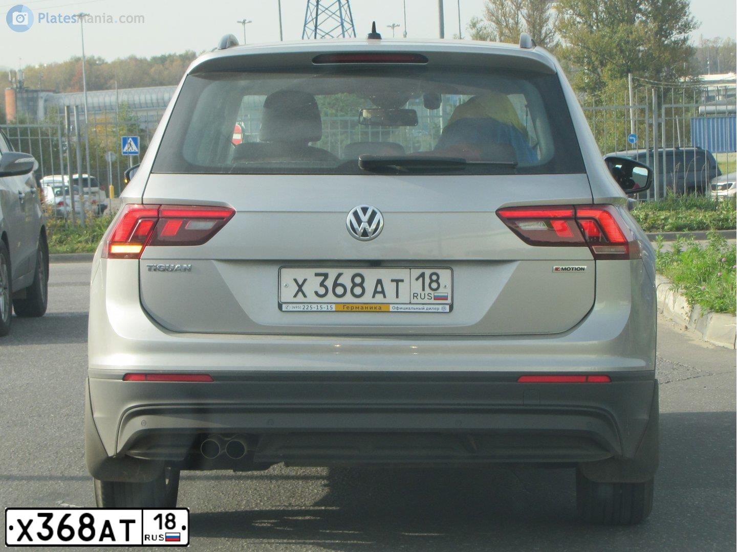 Фото автомобиля VOLKSWAGEN TIGUAN, 2020 — госномер Т447ТВ790. Цвет: СЕРЫЙ