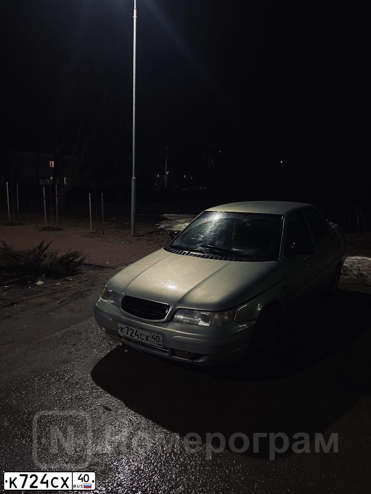 Фото автомобиля LADA 2110, 2002 — госномер К724СХ40. Цвет: СЕРЕБРИСТО ЖЕЛТО-ЗЕЛЕНЫЙ
