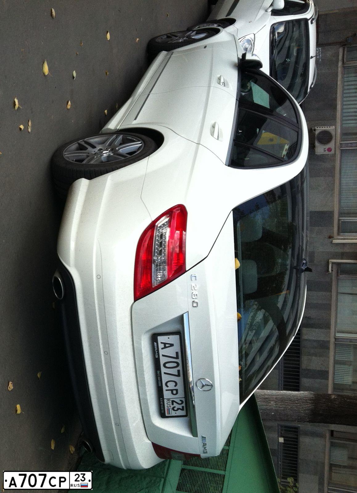 Фото автомобиля MERCEDES C-KLASSE, 2008 — госномер С079МЕ790. Цвет: Белый