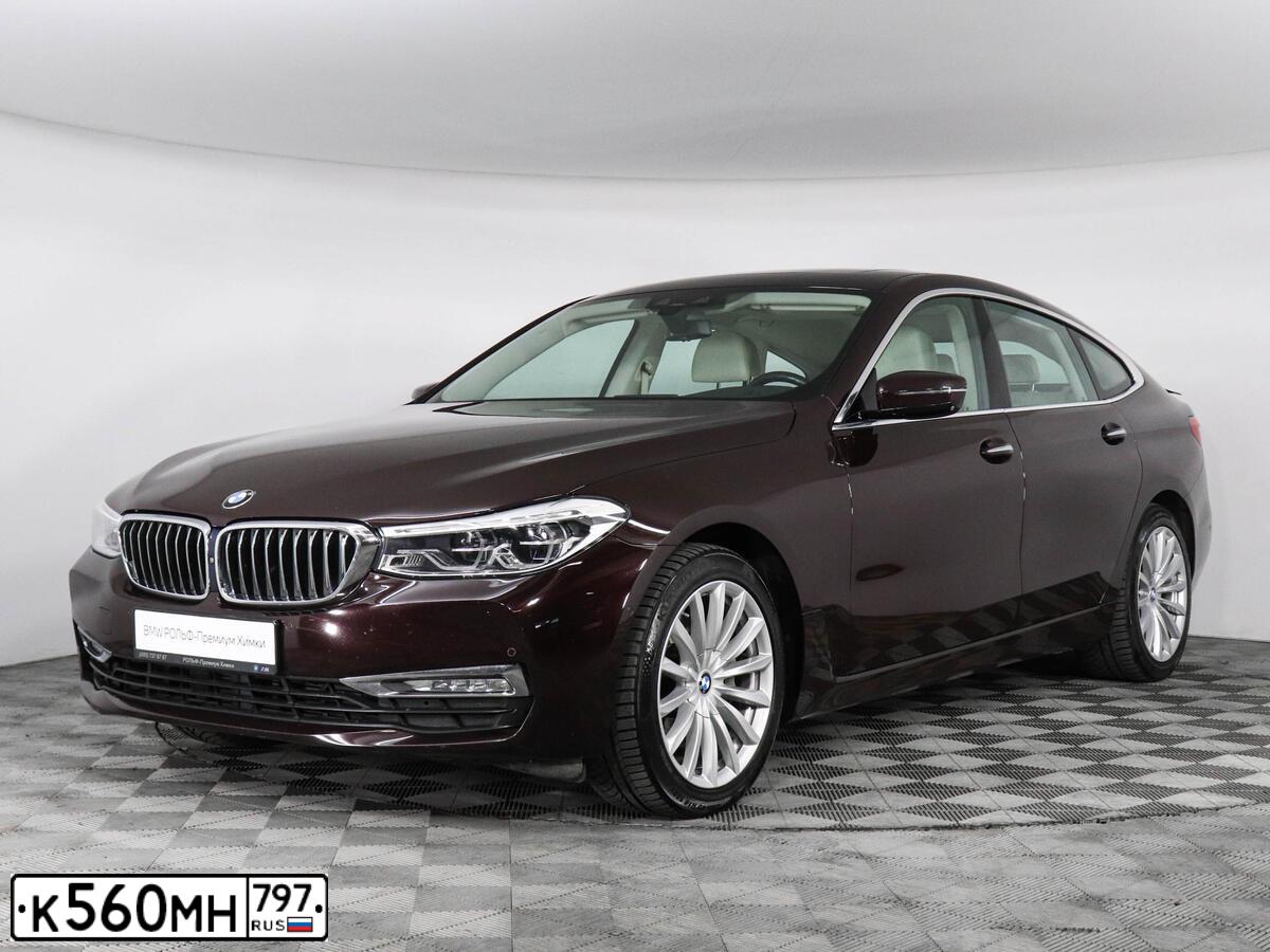 Фото автомобиля BMW 630D, 2018 — госномер К560МН797. Цвет: ТЕМНО-БОРДОВЫЙ