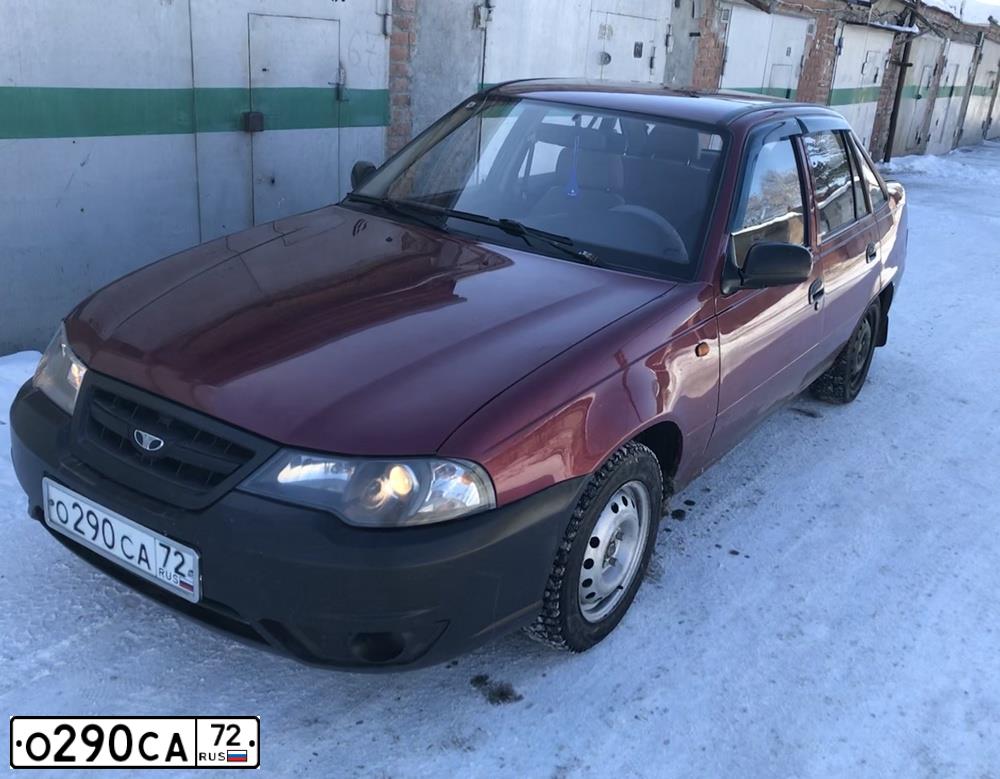 Фото автомобиля DAEWOO NEXIA, 2012 — госномер О936ОР154. Цвет: ВИШНЕВЫЙ