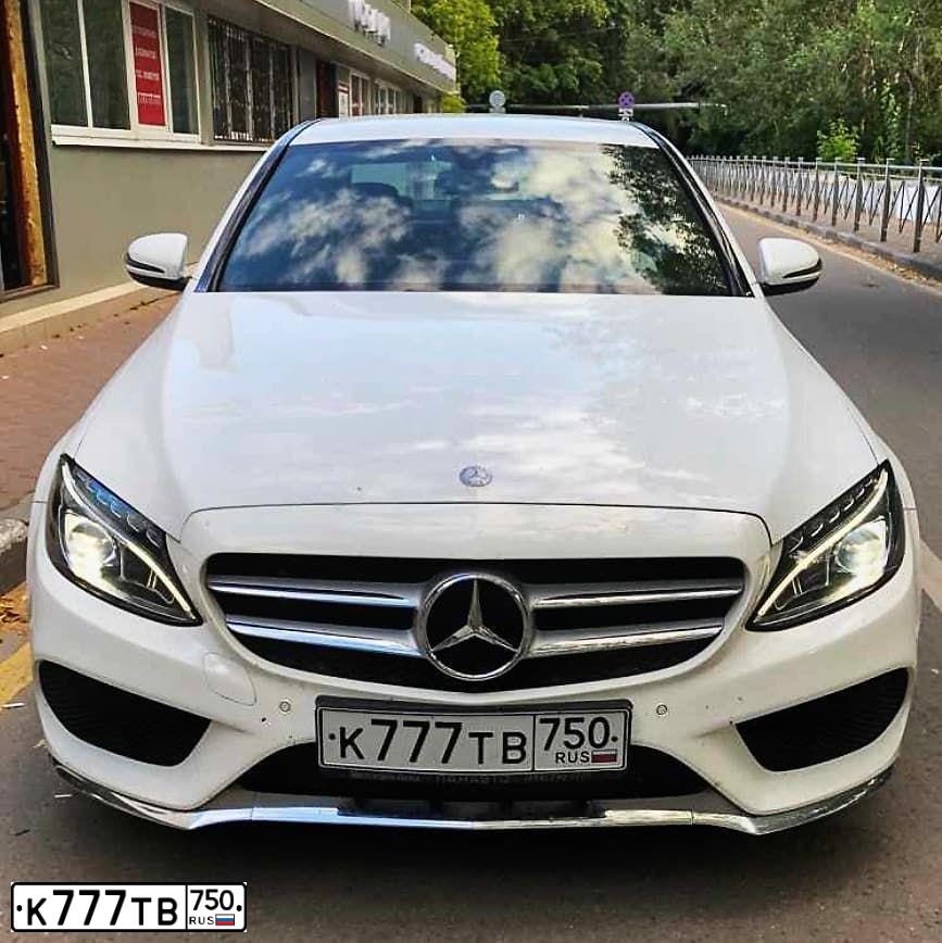 Фото автомобиля MERCEDES C-KLASSE, 2015 — госномер М956АМ550. Цвет: Белый