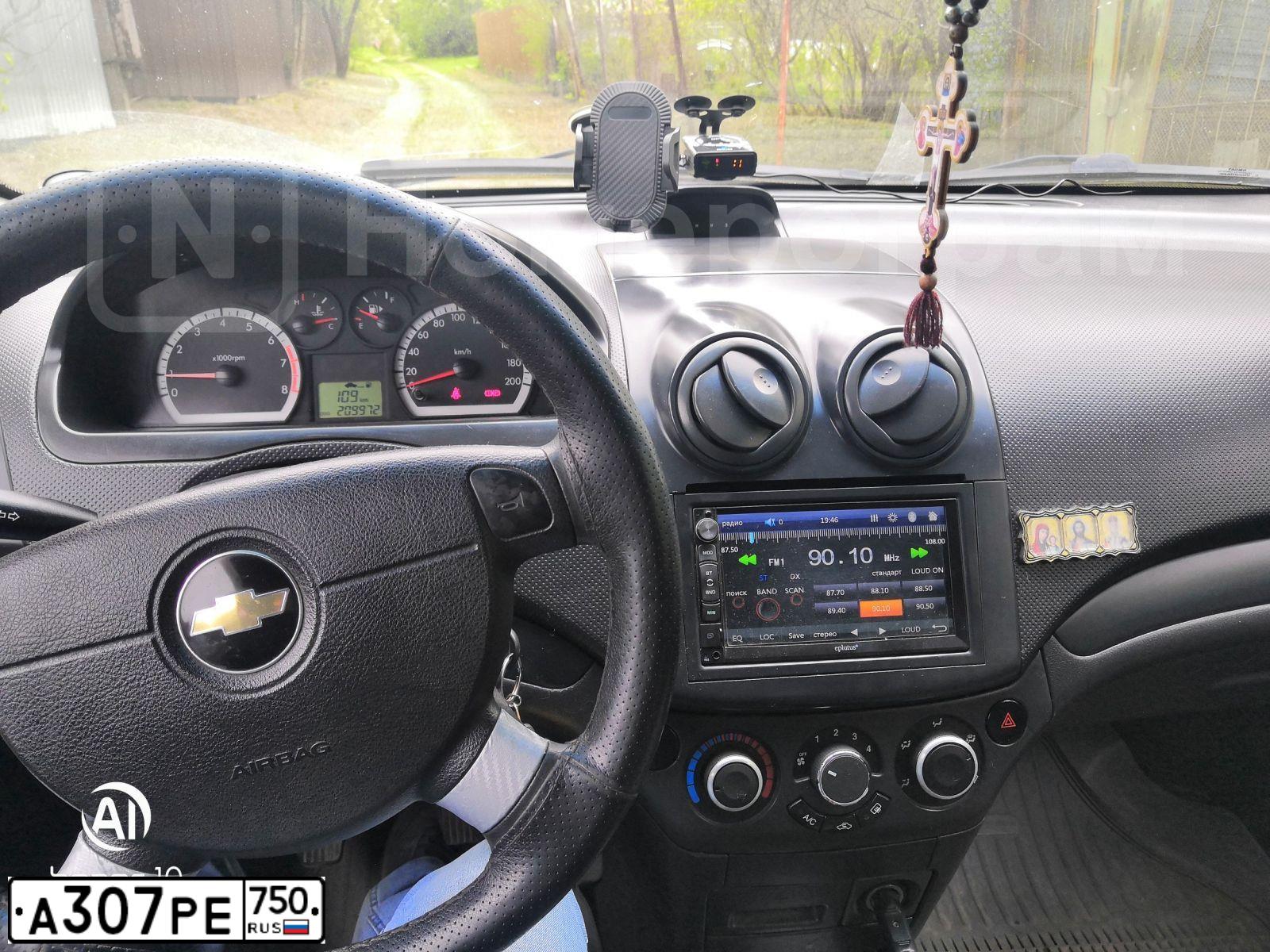 Фото автомобиля CHEVROLET AVEO, 2008 — госномер А307РЕ750. Цвет: ЧЕРНЫЙ