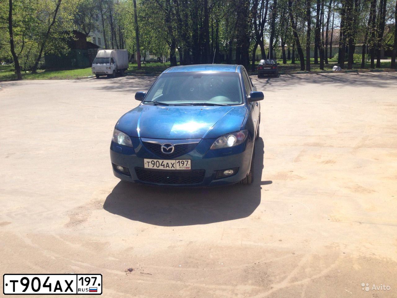 Фото автомобиля MAZDA 3, 2006 — госномер В585ХК37. Цвет: сине-зеленый