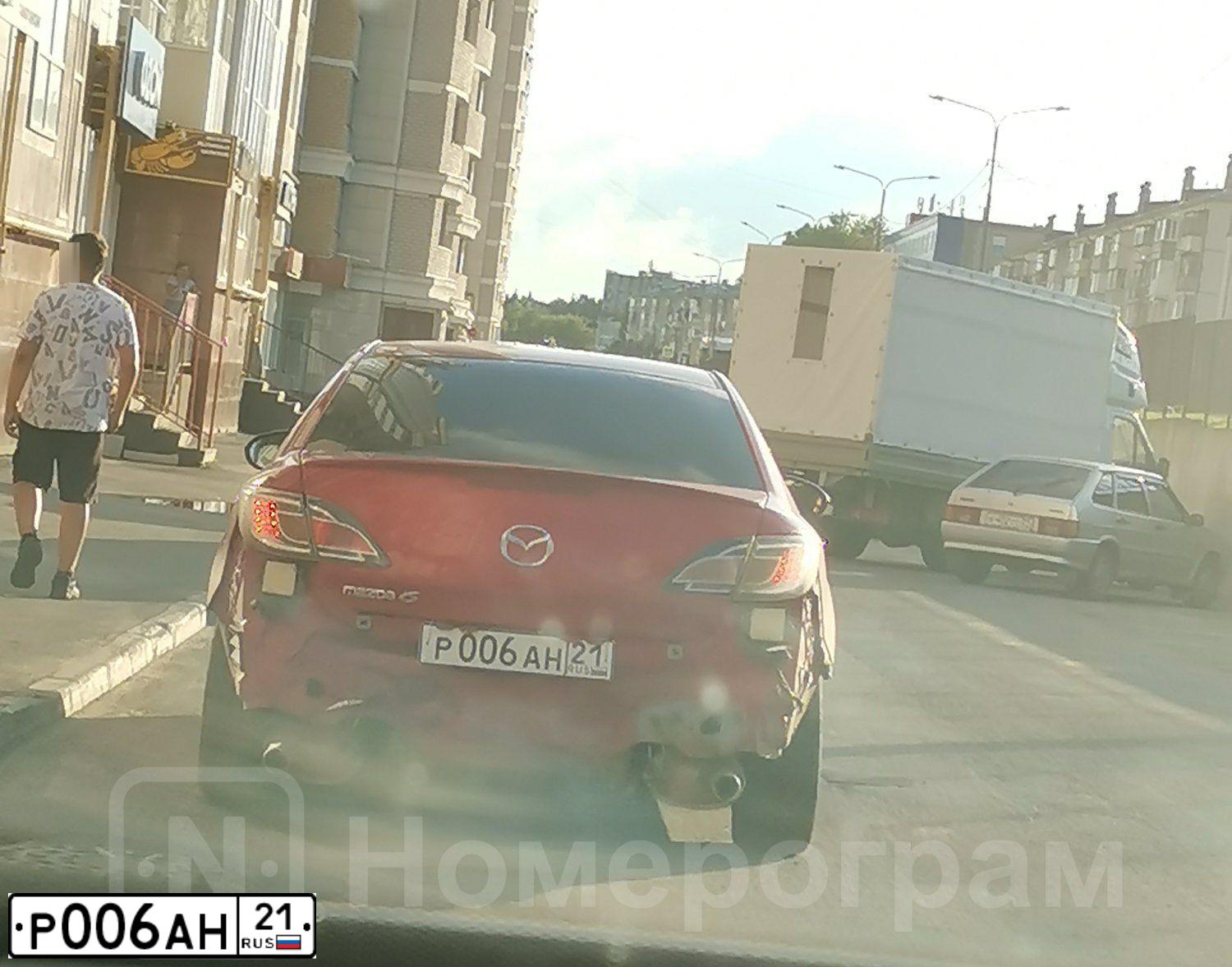 Фото автомобиля MAZDA 6, 2008 — госномер Р006АН21