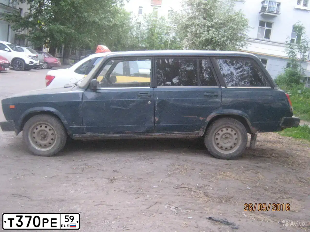 Фото автомобиля LADA 2104, 2001 — госномер Т370РЕ59. Цвет: Сине-зеленый