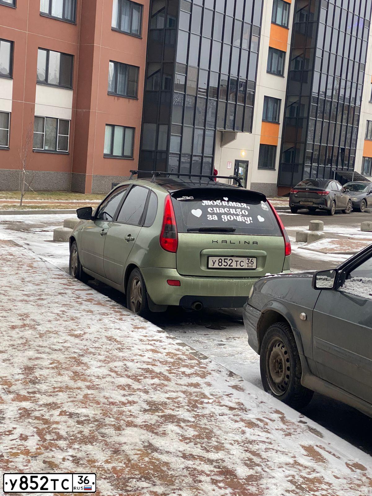 Фото автомобиля LADA 1119 KALINA, 2011 — госномер У852ТС36. Цвет: СВЕТЛО-ЗЕЛЕНЫЙ