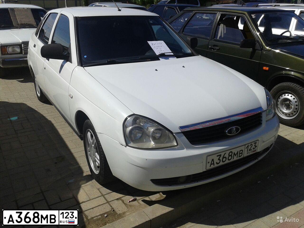 Фото автомобиля LADA 2172 PRIORA, 2010 — госномер Н477АС123. Цвет: Белый