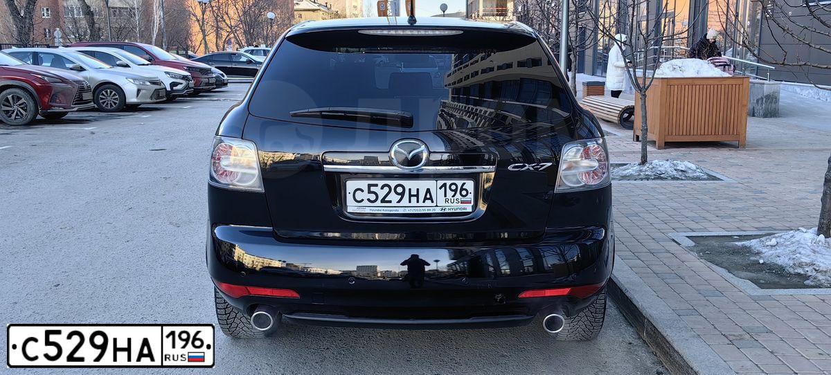 Фото автомобиля MAZDA CX-7, 2010 — госномер В610ВВ774. Цвет: ЧЕРНЫЙ