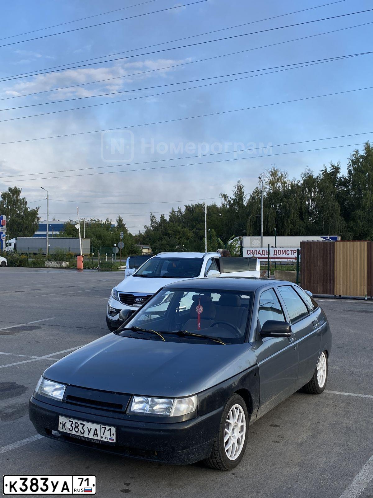 Фото автомобиля LADA 2112, 2008 — госномер К383УА71. Цвет: СРЕДНИЙ СЕРО-ЗЕЛЕНЫЙ МЕТАЛЛИК
