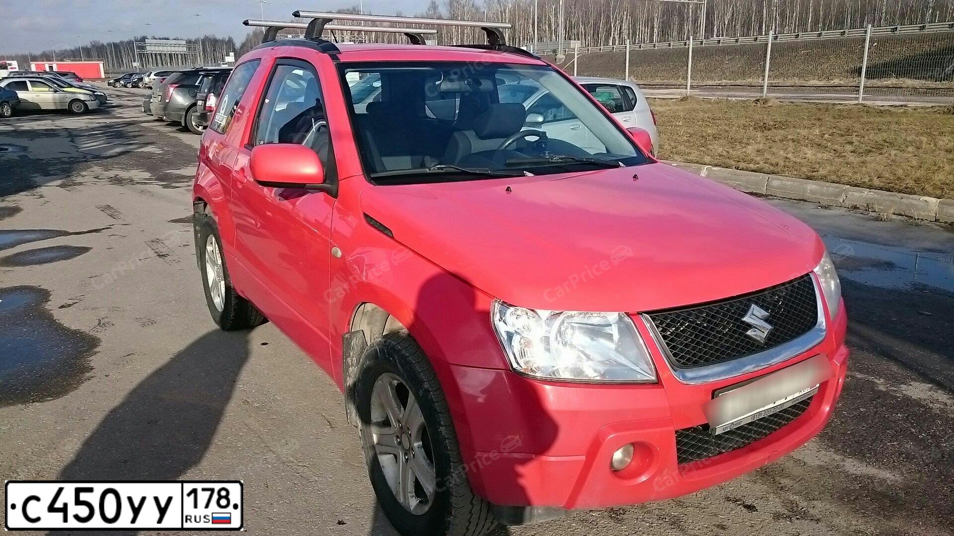 Фото автомобиля SUZUKI /GRAND/ VITARA, 2007 — госномер С450УУ178. Цвет: Красный