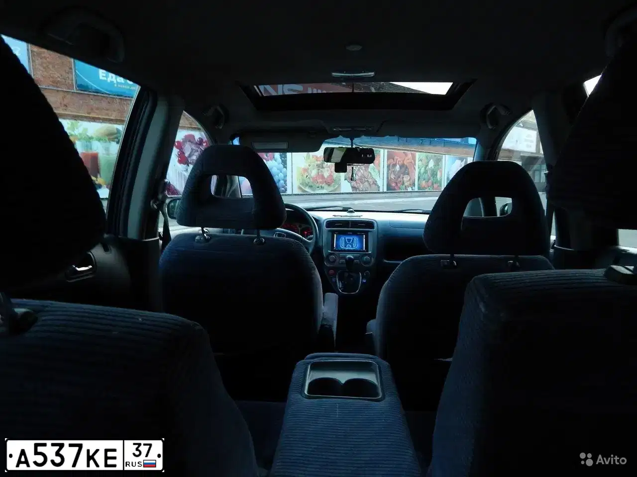 Фото автомобиля HONDA STREAM, 2001 — госномер А537КЕ37. Цвет: синий