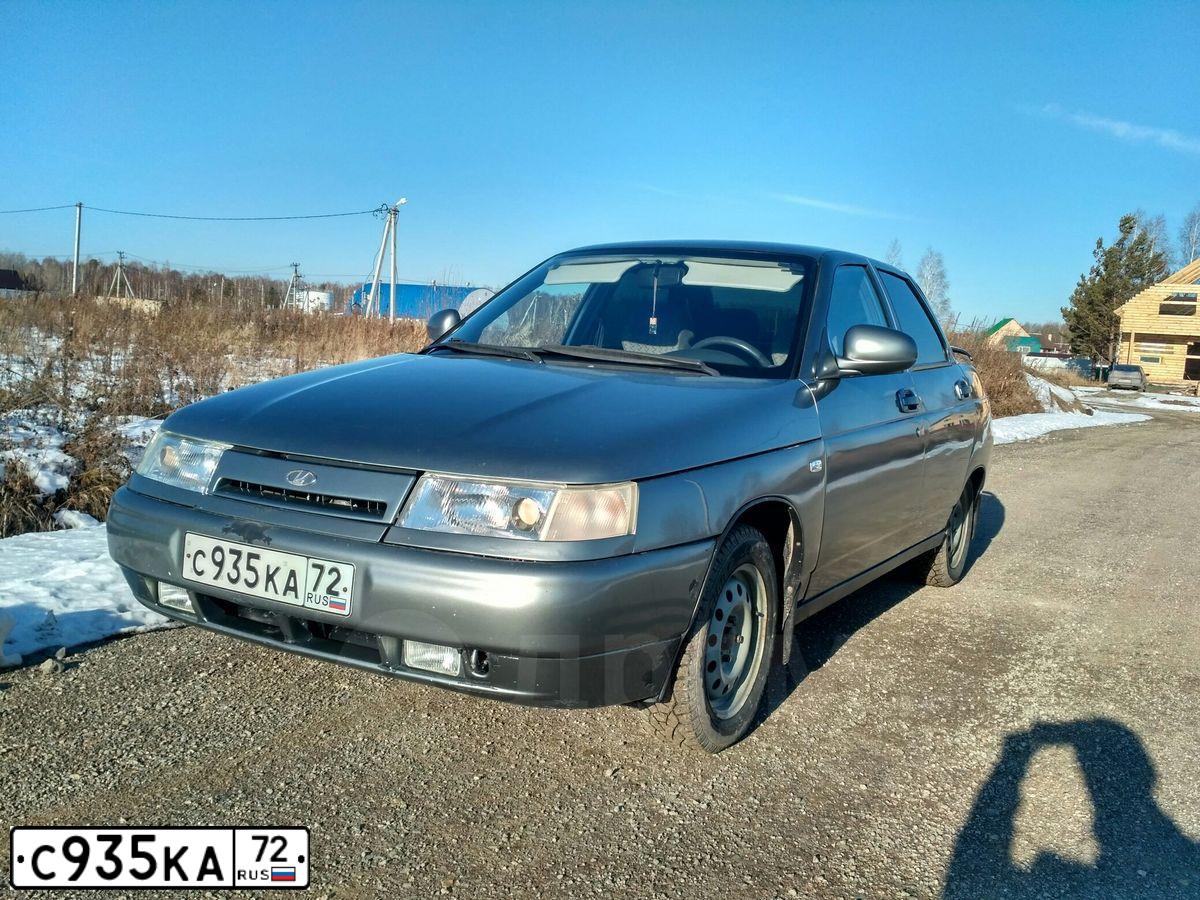 Фото автомобиля LADA 2110 LADA, 2006 — госномер С935КА72. Цвет: СЕРО-ЗЕЛЕНЫЙ