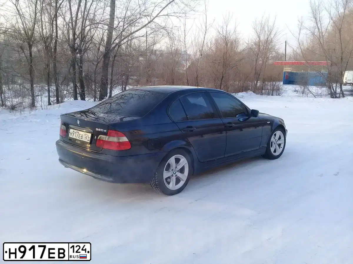 Фото автомобиля BMW SERIE 3, 2003 — госномер Н917ЕВ124. Цвет: синий