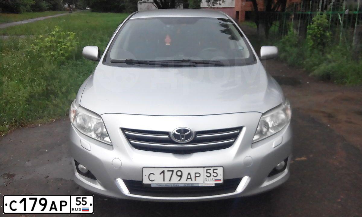 Фото автомобиля TOYOTA COROLLA, 2007 — госномер С179АР55. Цвет: СЕРЕБРИСТЫЙ