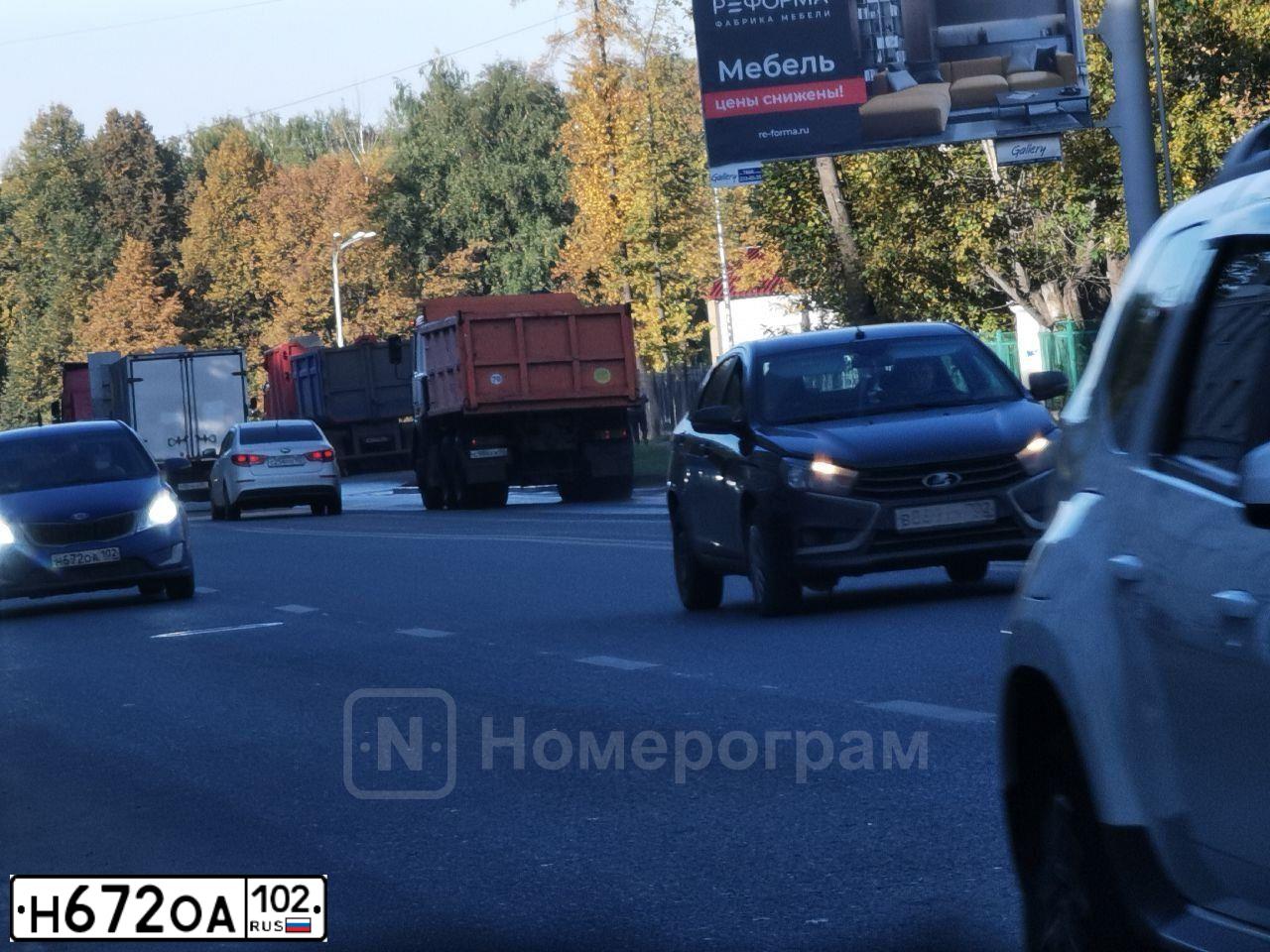 Фото автомобиля KIA RIO, 2012 — госномер Н672ОА102. Цвет: синий