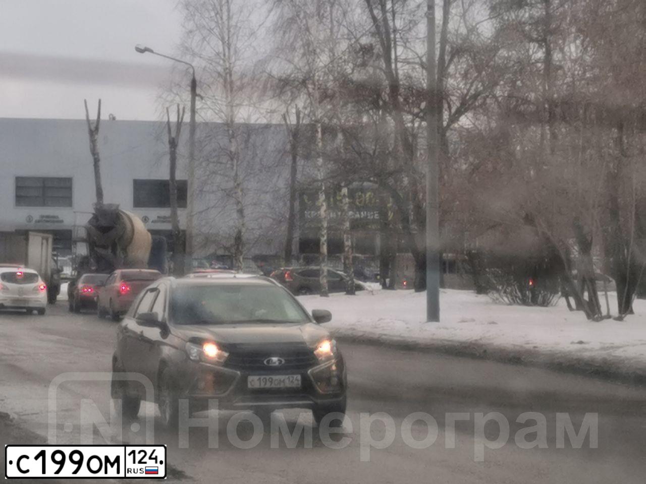 Фото автомобиля LADA VESTA, 2019 — госномер С199ОМ124. Цвет: КОРИЧНЕВЫЙ