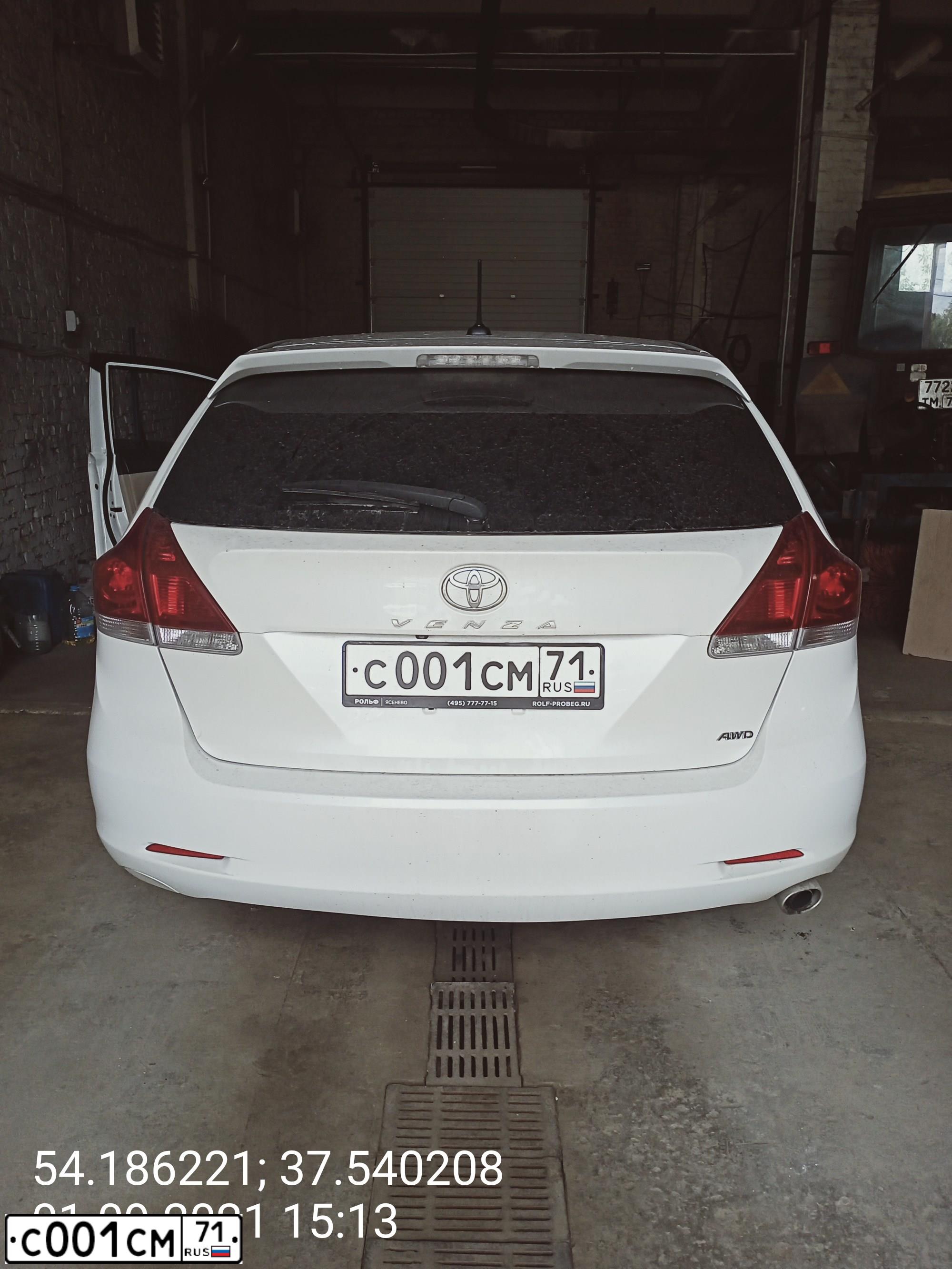 Фото автомобиля TOYOTA RUNNER, 2011 — госномер С001СМ71. Цвет: ЧЕРНЫЙ