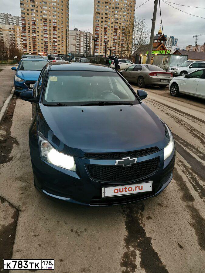 Фото автомобиля CHEVROLET CRUZE, 2011 — госномер К783ТК178. Цвет: СИНИЙ МЕТАЛЛИК