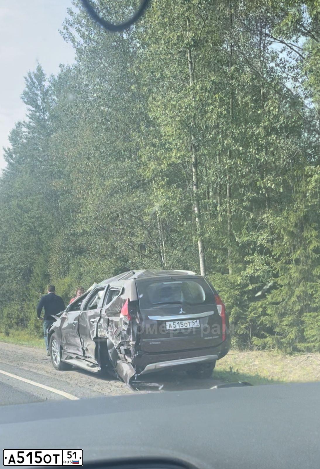 Фото автомобиля MITSUBISHI PAJERO SPORT, 2019 — госномер А515ОТ51. Цвет: КОРИЧНЕВЫЙ