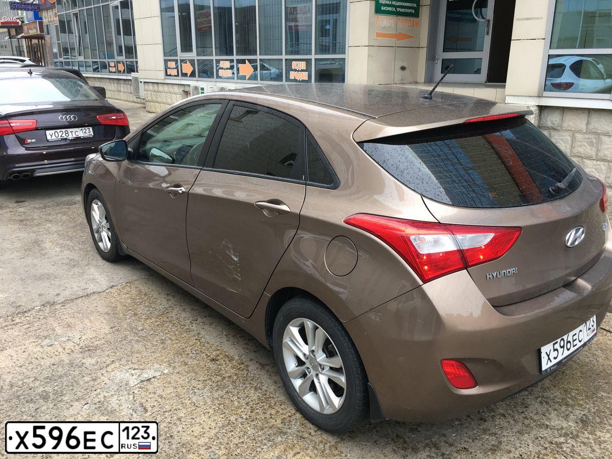 Фото автомобиля HYUNDAI I30, 2012 — госномер М451ВЕ180. Цвет: бронзовый