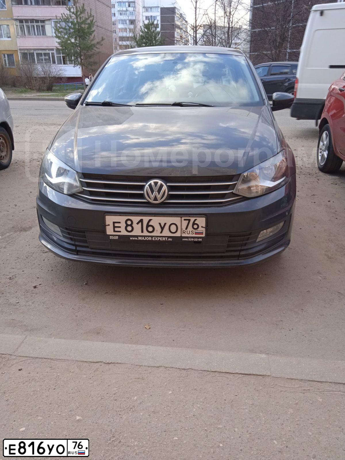 Фото автомобиля VOLKSWAGEN POLO, 2016 — госномер М469ТМ777. Цвет: СЕРЫЙ