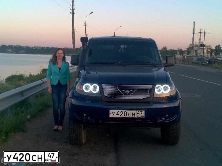 Фото автомобиля UAZ 3163 PATRIOT, 2012 — госномер С507ЕУ193. Цвет: СИНИЙ
