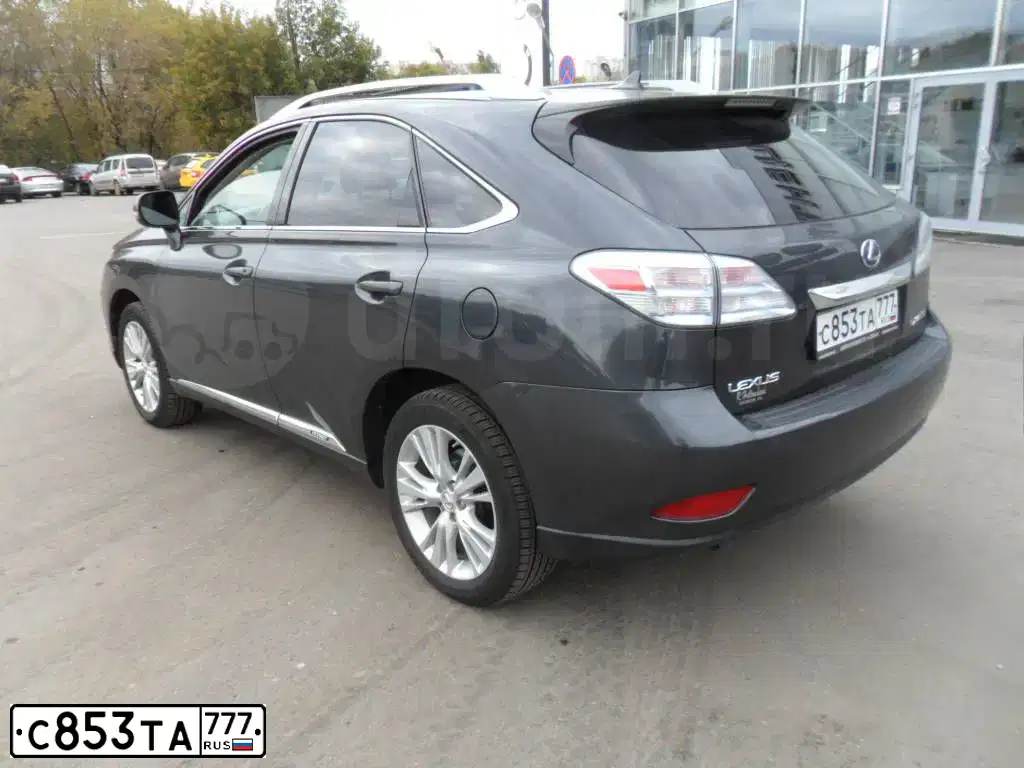 Фото автомобиля LEXUS RX450 H, 2010 — госномер В360УС69. Цвет: ЧЕРНЫЙ