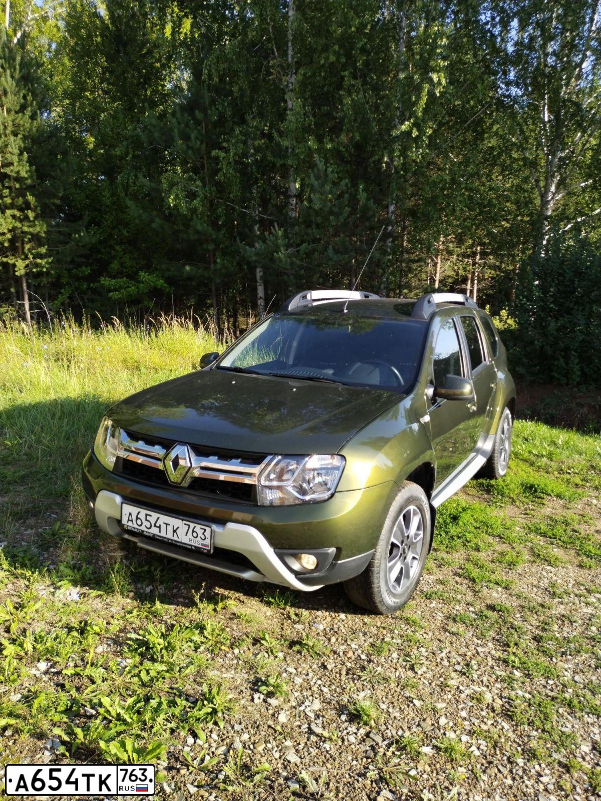 Фото автомобиля RENAULT DUSTER, 2019 — госномер Н977СТ18. Цвет: ЗЕЛЕНЫЙ