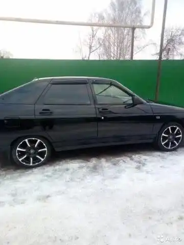 Фото автомобиля LADA 2112 LADA, 2008 — госномер К442РУ21. Цвет: Сине-Черный