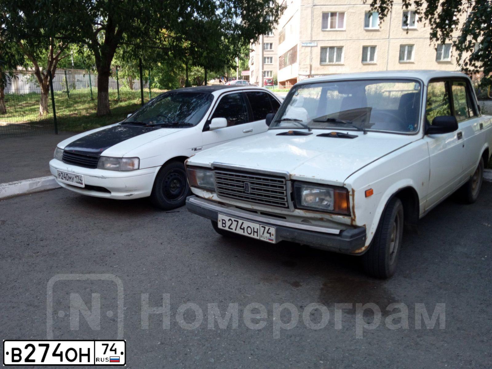 Фото автомобиля LADA 2107, 2004 — госномер О539ХА774. Цвет: ЯРКО-БЕЛЫЙ