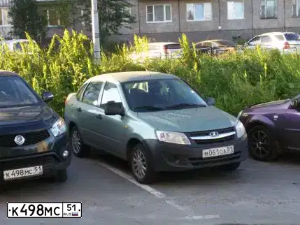 Фото автомобиля SSANGYONG ACTYON, 2013 — госномер К498МС51. Цвет: ЧЕРНЫЙ