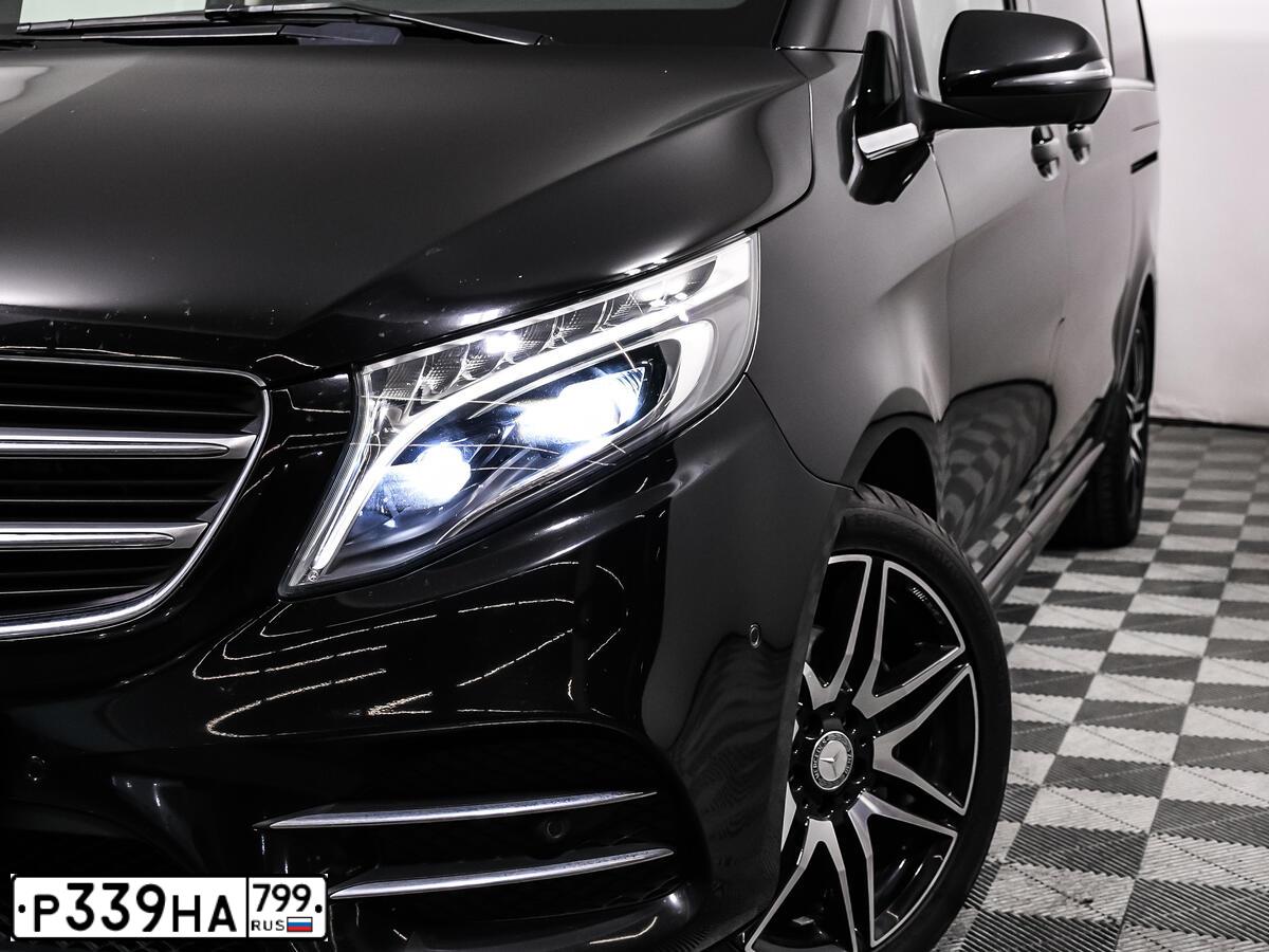 Фото автомобиля MERCEDES V-KLASSE, 2018 — госномер С839ОО777. Цвет: ЧЕРНЫЙ
