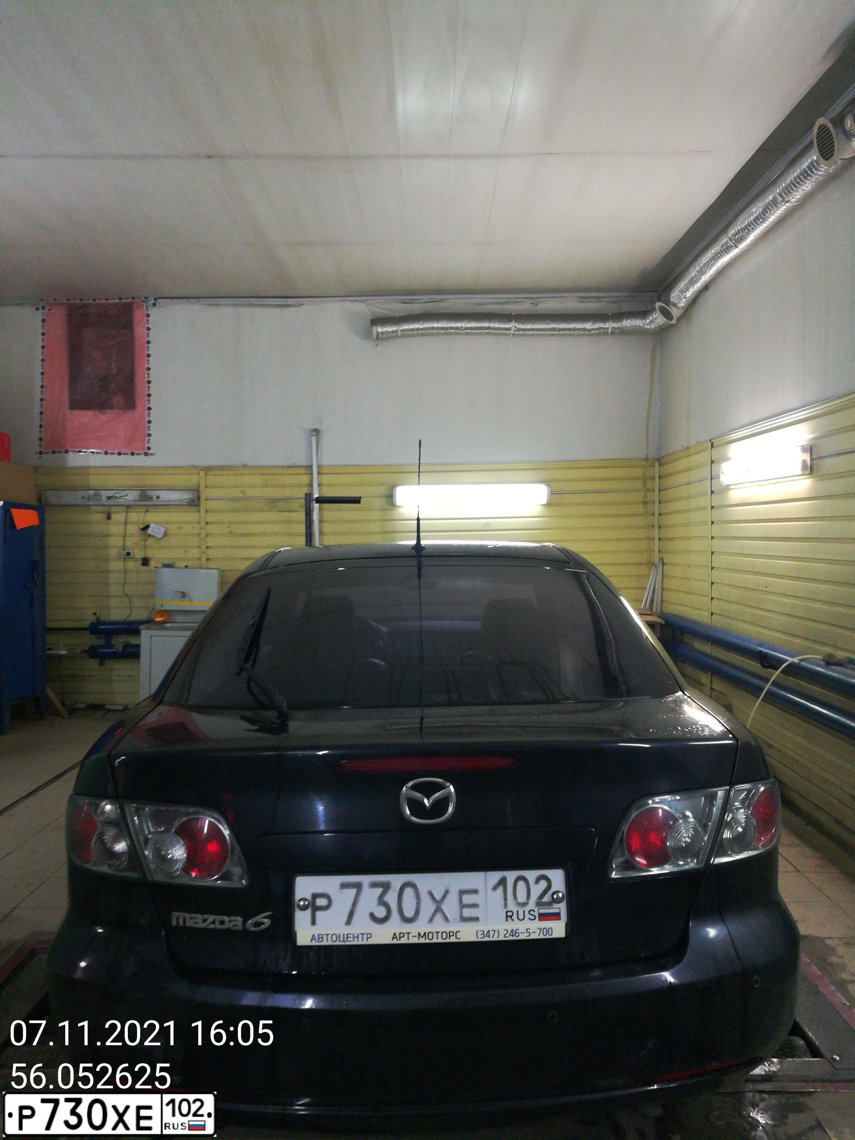 Фото автомобиля MAZDA 6, 2006 — госномер Н751РЕ702. Цвет: ЧЕРНЫЙ