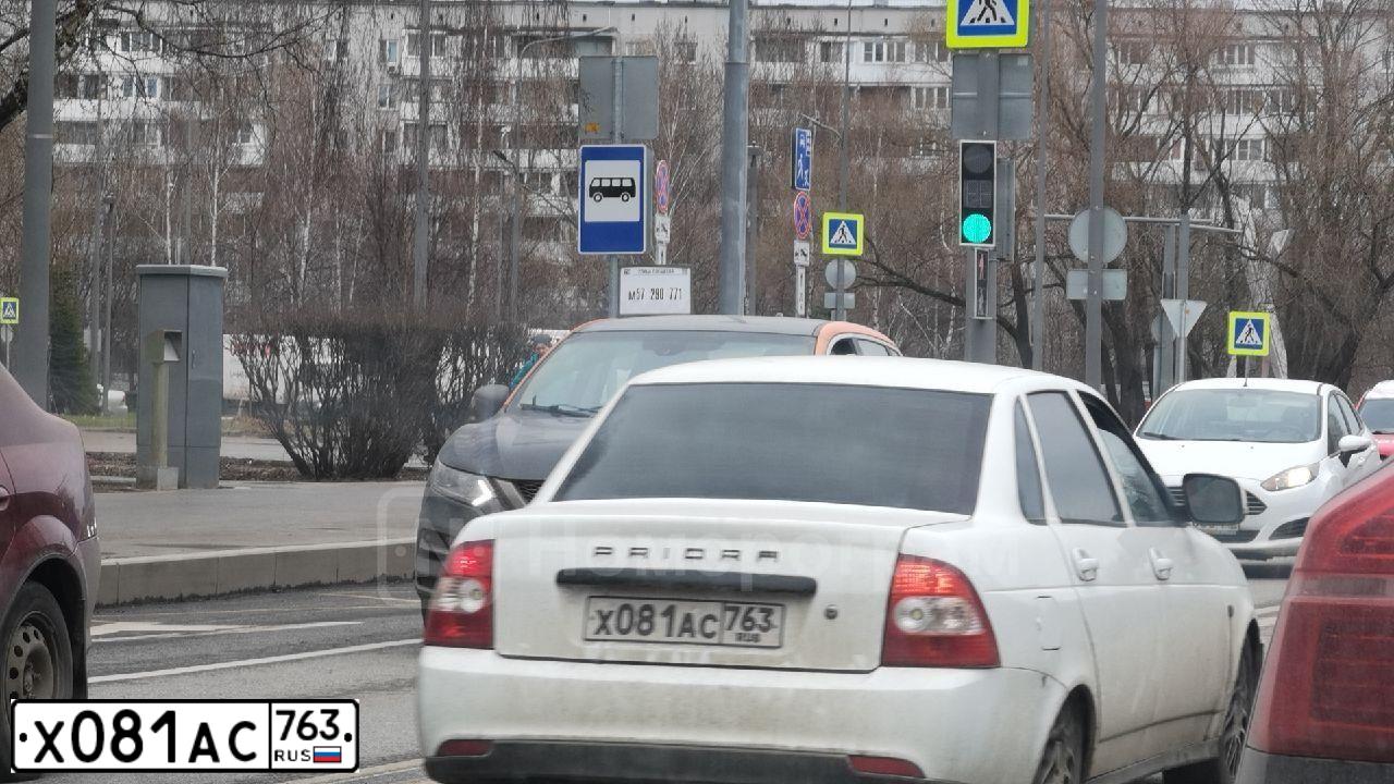 Фото автомобиля LADA 2170 PRIORA, 2011 — госномер Х081АС763. Цвет: Белый