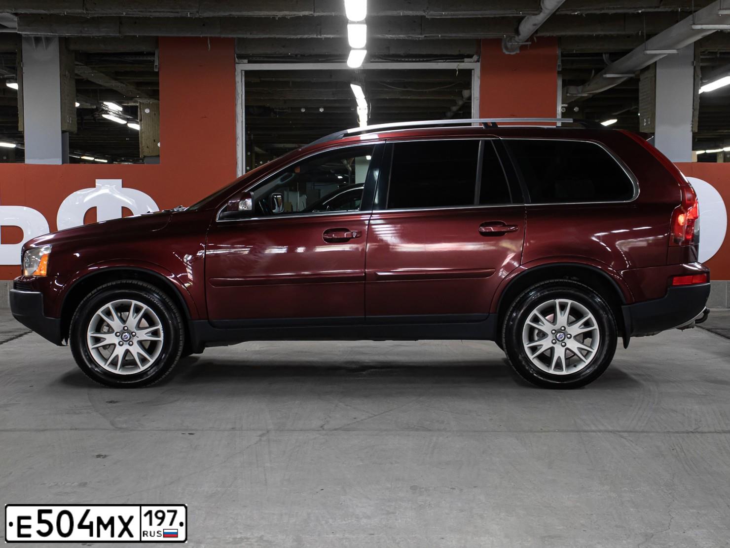 Фото автомобиля VOLVO XC90, 2007 — госномер Е380ТА33. Цвет: ТЕМНО-КРАСНЫЙ