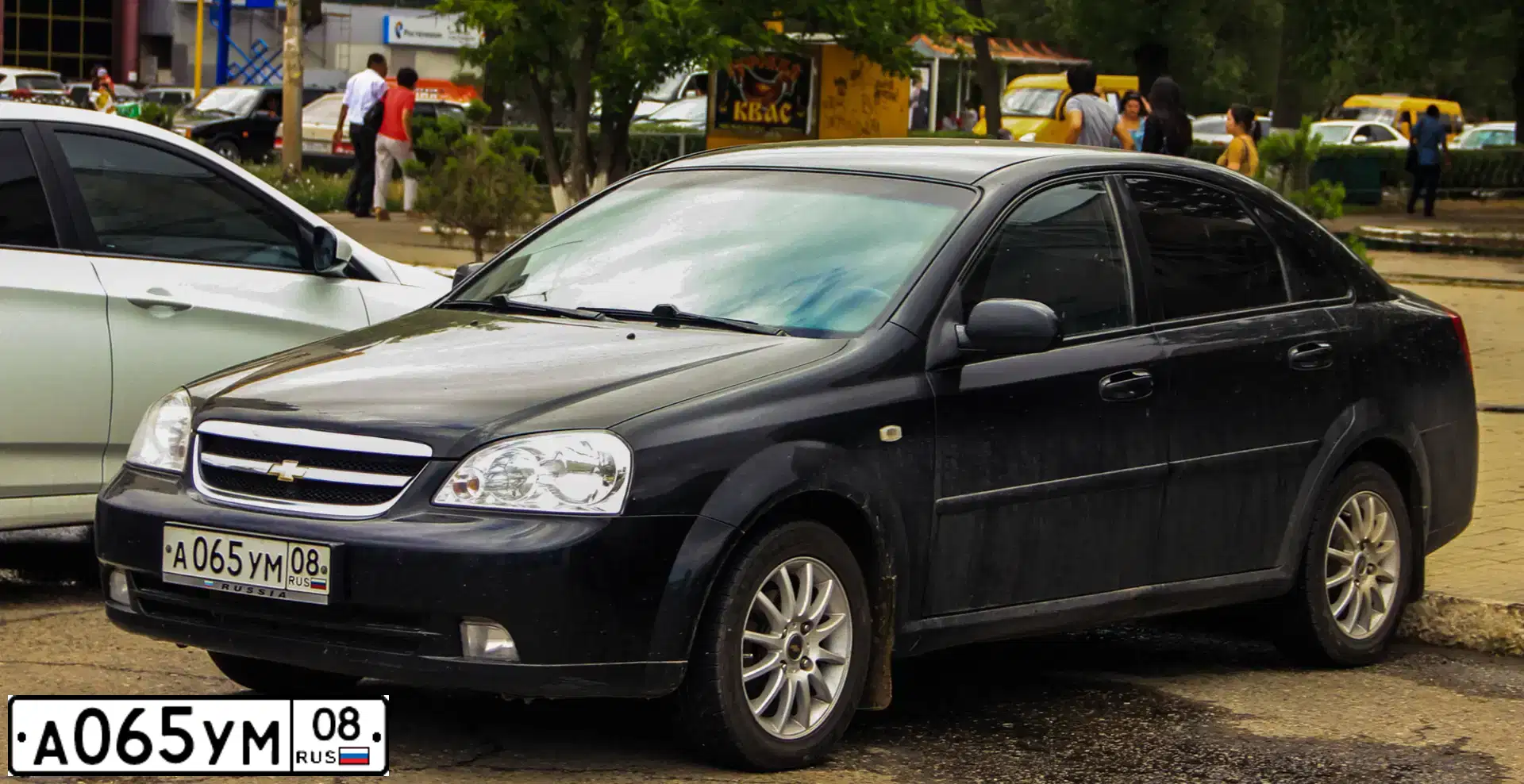 Фото автомобиля CHEVROLET T LACETTI, 2007 — госномер А065УМ08. Цвет: ЧЕРНЫЙ