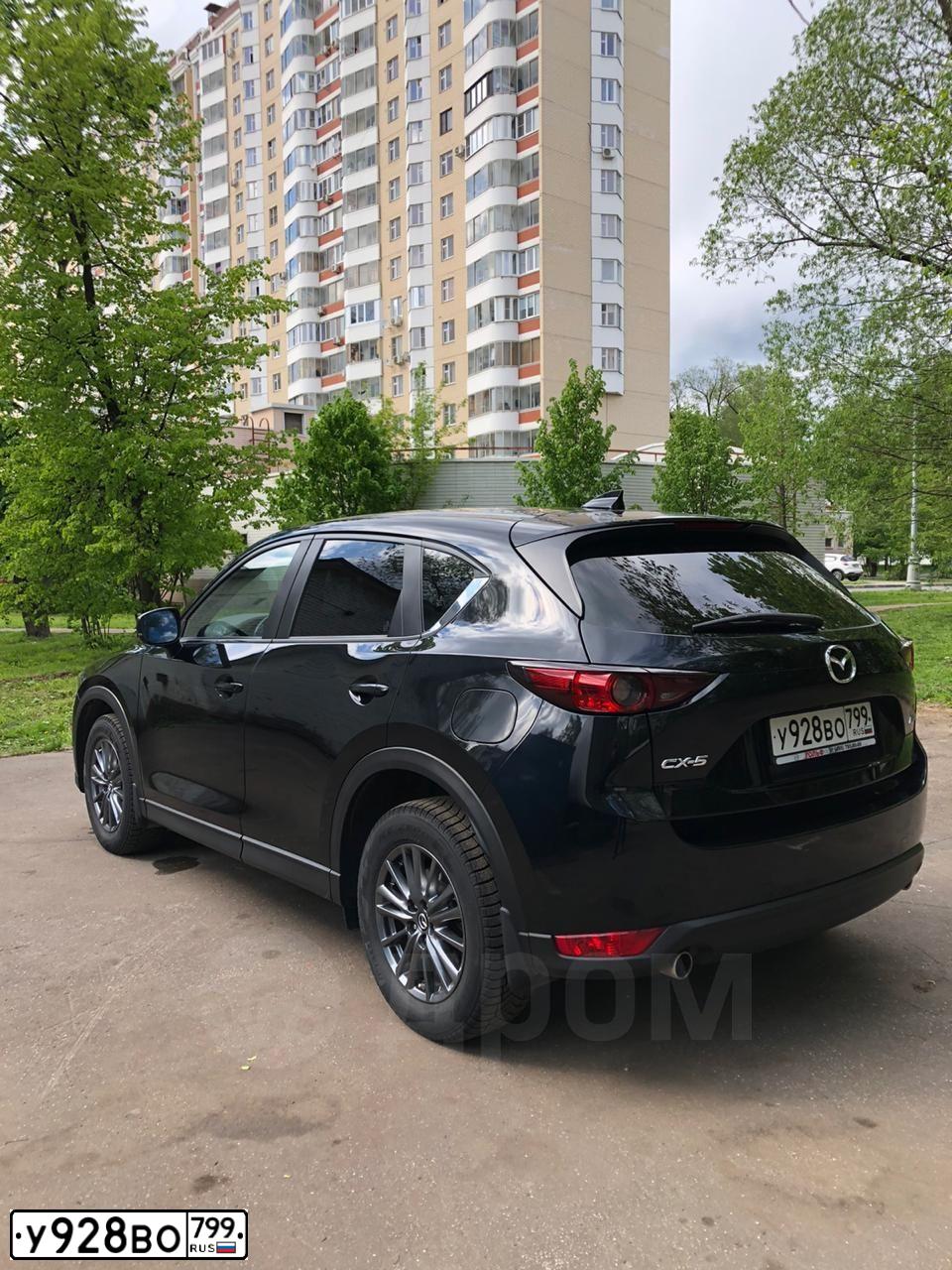 Фото автомобиля MAZDA CX-5, 2018 — госномер О877ОХ44. Цвет: ЧЕРНЫЙ