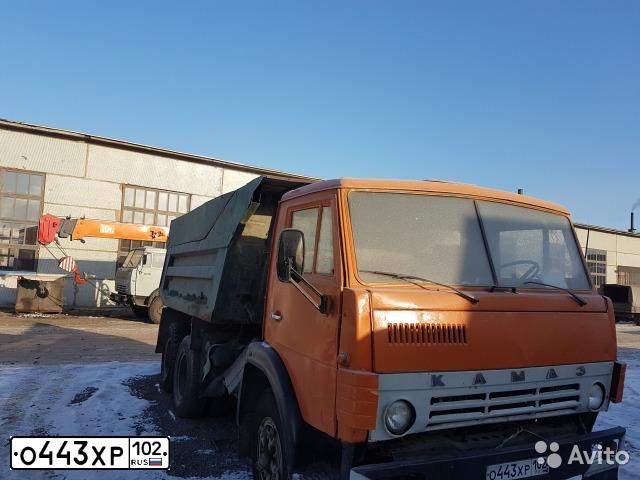 Фото автомобиля KAMAZ 55111 /6X4/, 1991 — госномер О443ХР102. Цвет: ОРАНЖЕВЫЙ