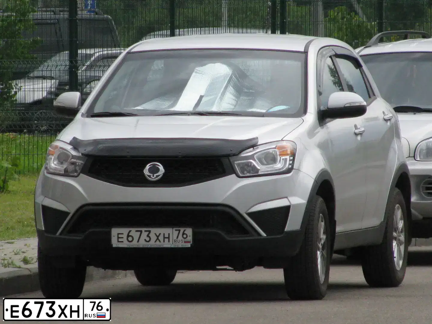 Фото автомобиля SSANGYONG ACTYON, 2014 — госномер О622ТР44. Цвет: СВЕТЛО-СЕРЫЙ
