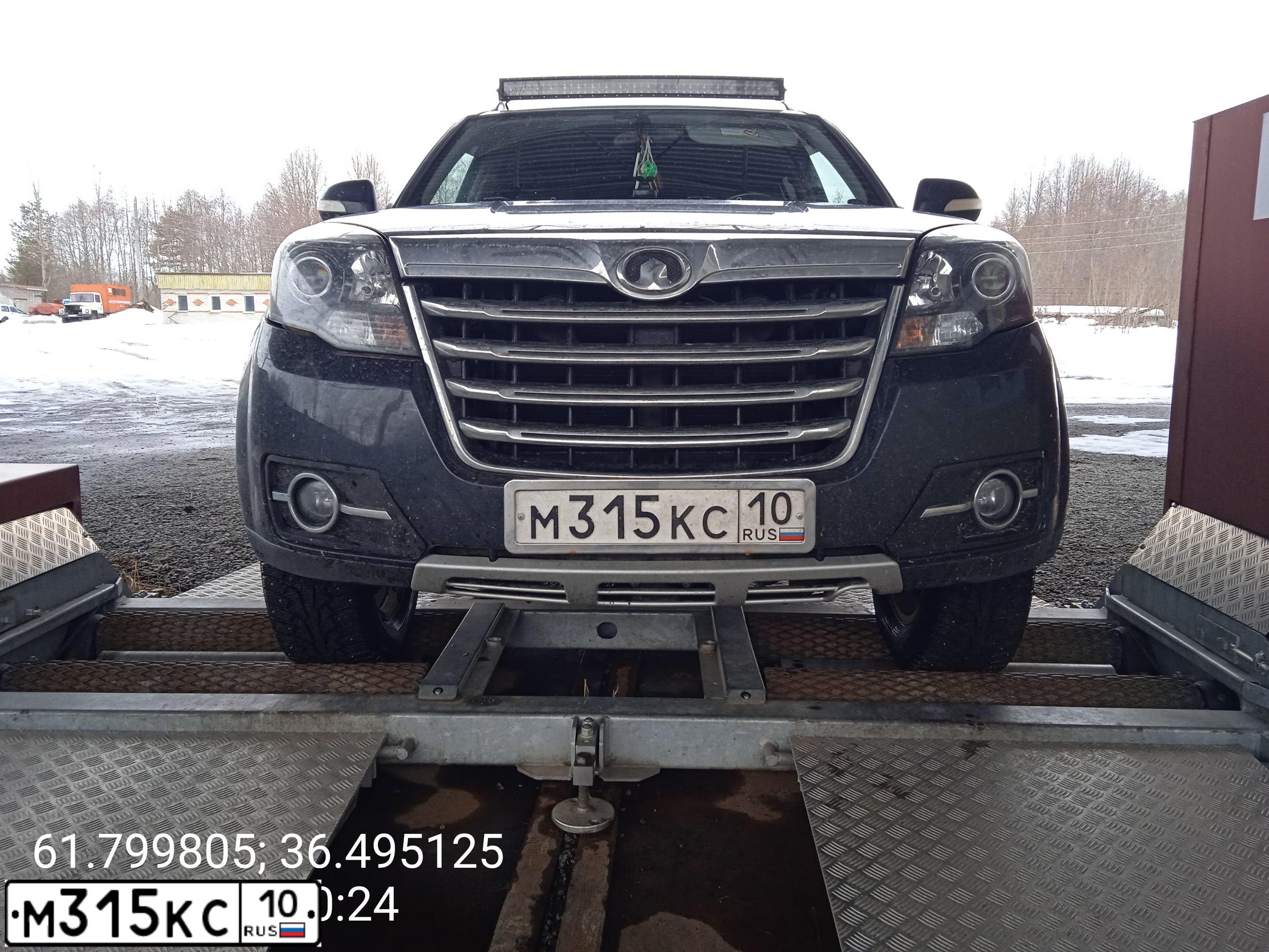 Фото автомобиля GREAT WALL H5, 2014 — госномер М315КС10. Цвет: ЧЕРНЫЙ