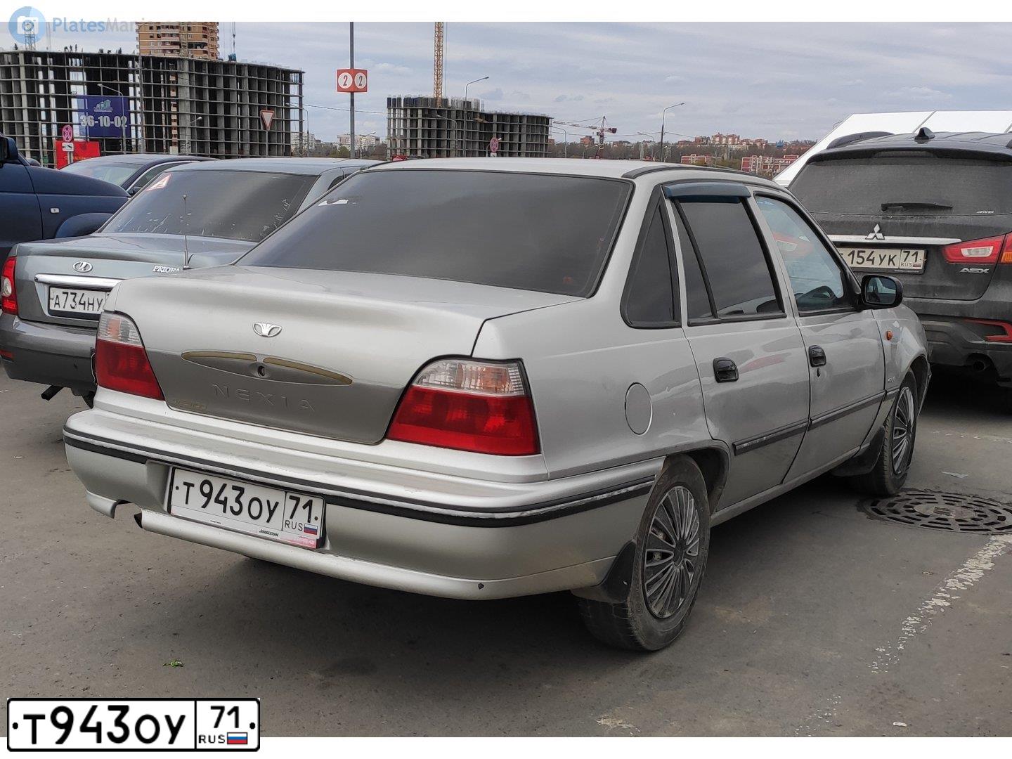 Фото автомобиля DAEWOO NEXIA, 2005 — госномер М882НВ71. Цвет: Серебристый