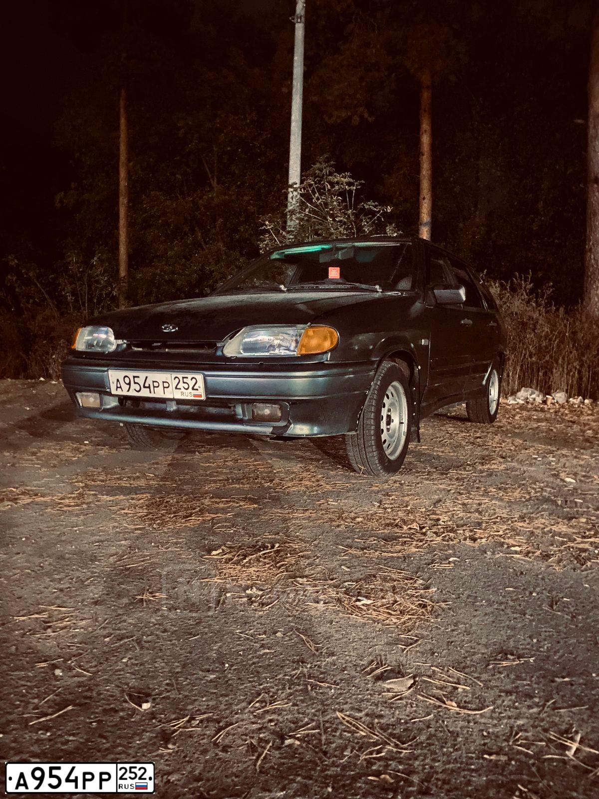 Фото автомобиля LADA 2114 SAMARA, 2008 — госномер А954РР252. Цвет: СЕРО-ЗЕЛЕНЫЙ