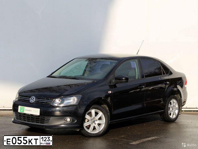 Фото автомобиля VOLKSWAGEN POLO, 2011 — госномер Е583АТ193. Цвет: ЧЕРНЫЙ