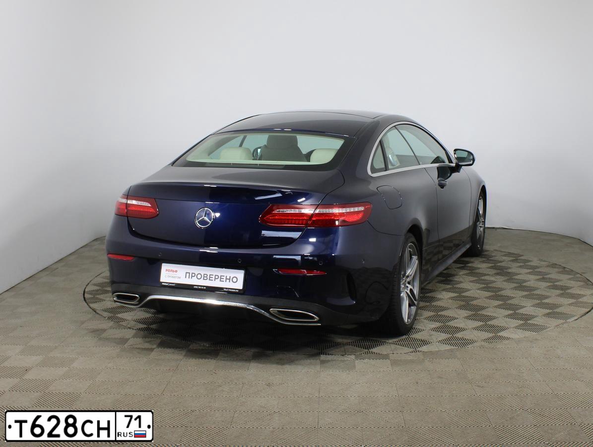Фото автомобиля MERCEDES E-KLASSE, 2017 — госномер В634ВТ92. Цвет: синий