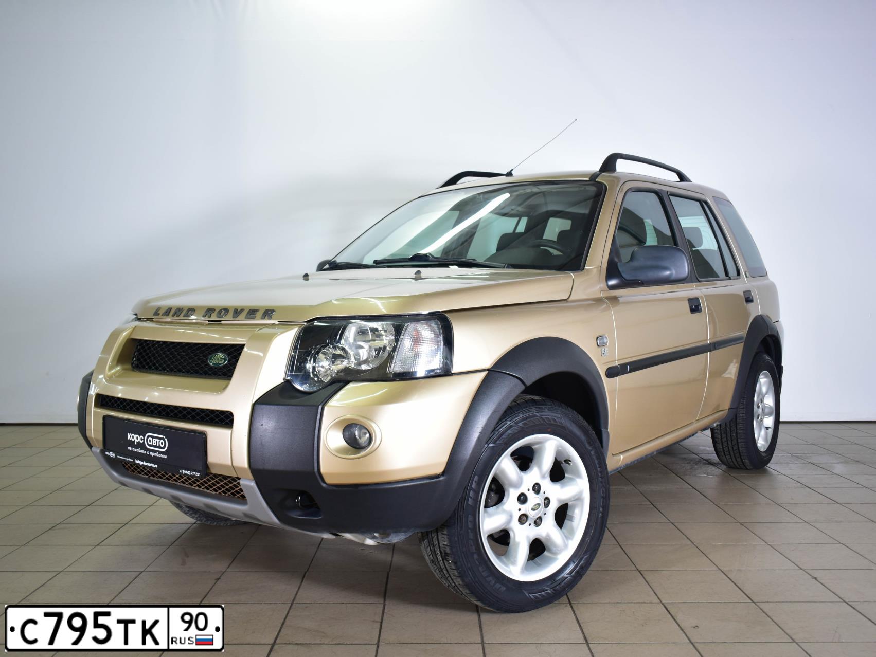 Фото автомобиля LANDROVER FREELANDER, 2004 — госномер Е750УК40. Цвет: ЗОЛОТИСТЫЙ