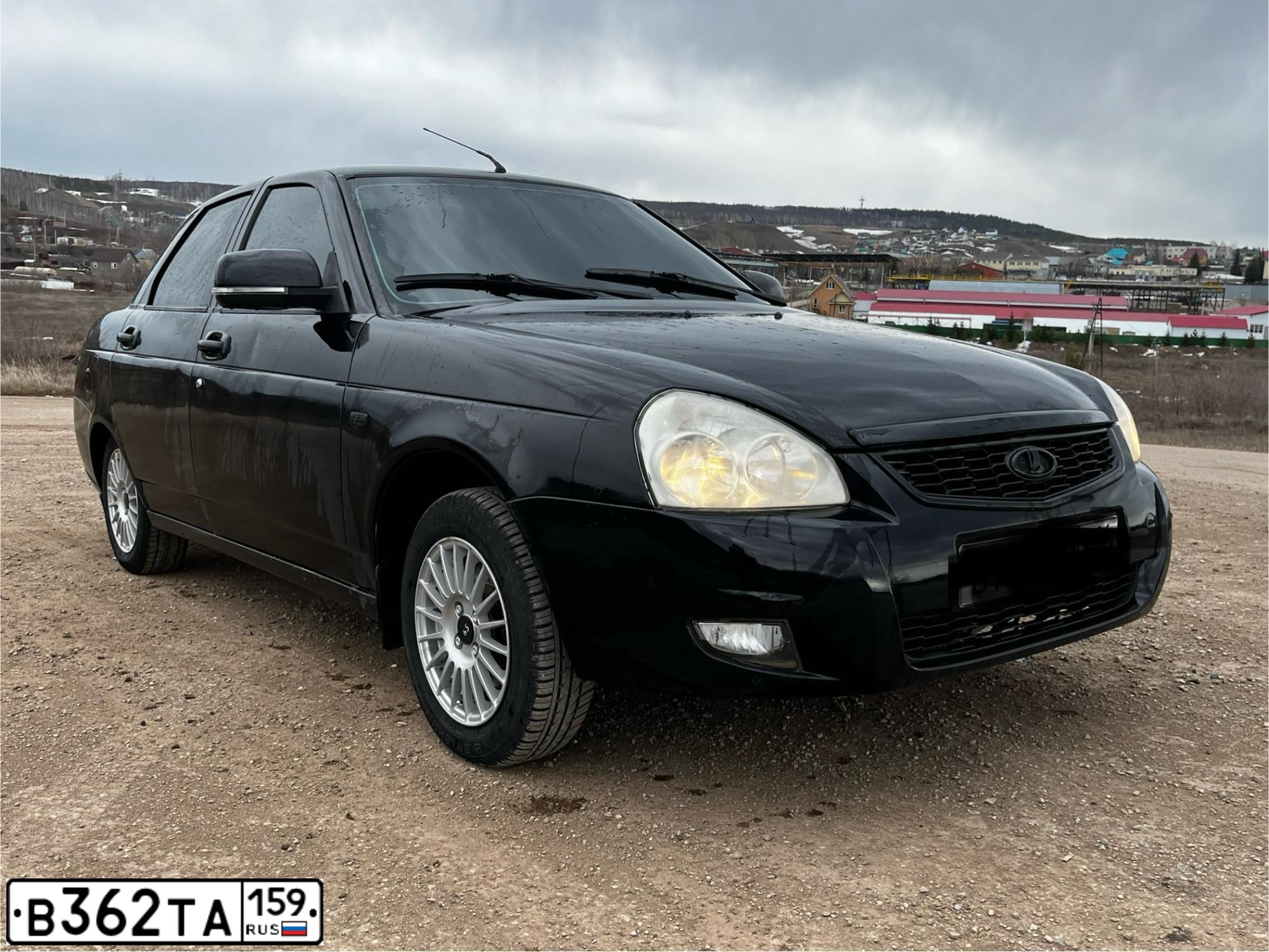 Фото автомобиля LADA 2170 PRIORA, 2013 — госномер О853ЕМ702. Цвет: Сине-Черный