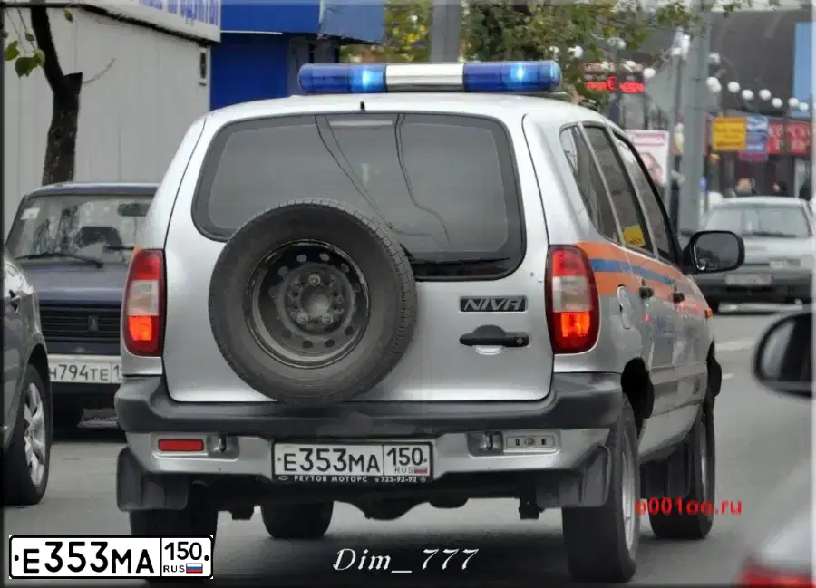Фото автомобиля CHEVROLET NIVA, 2006 — госномер Н455СО790. Цвет: серебристый 