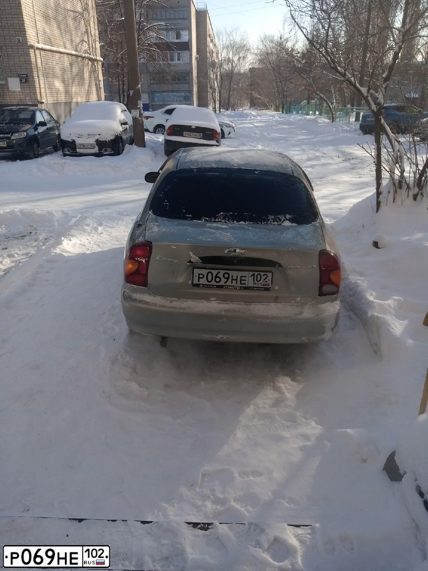 Фото автомобиля ZAZ LANOS, 2008 — госномер В019СМ190. Цвет: Серебристый