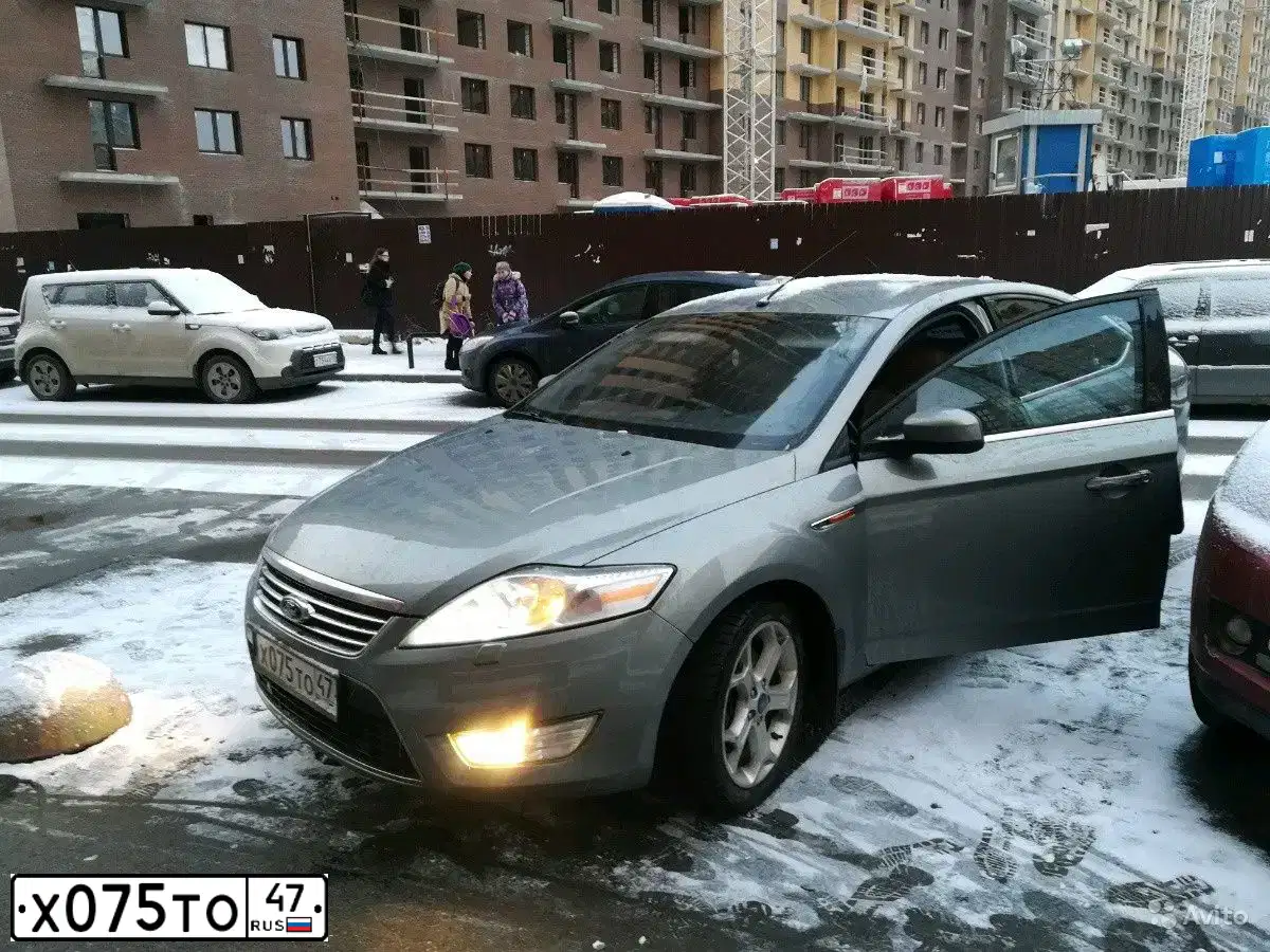 Фото автомобиля ФОРД МОНДЕО, 2007 — госномер Х198ЕК71. Цвет: СВЕТЛО-СЕРЫЙ